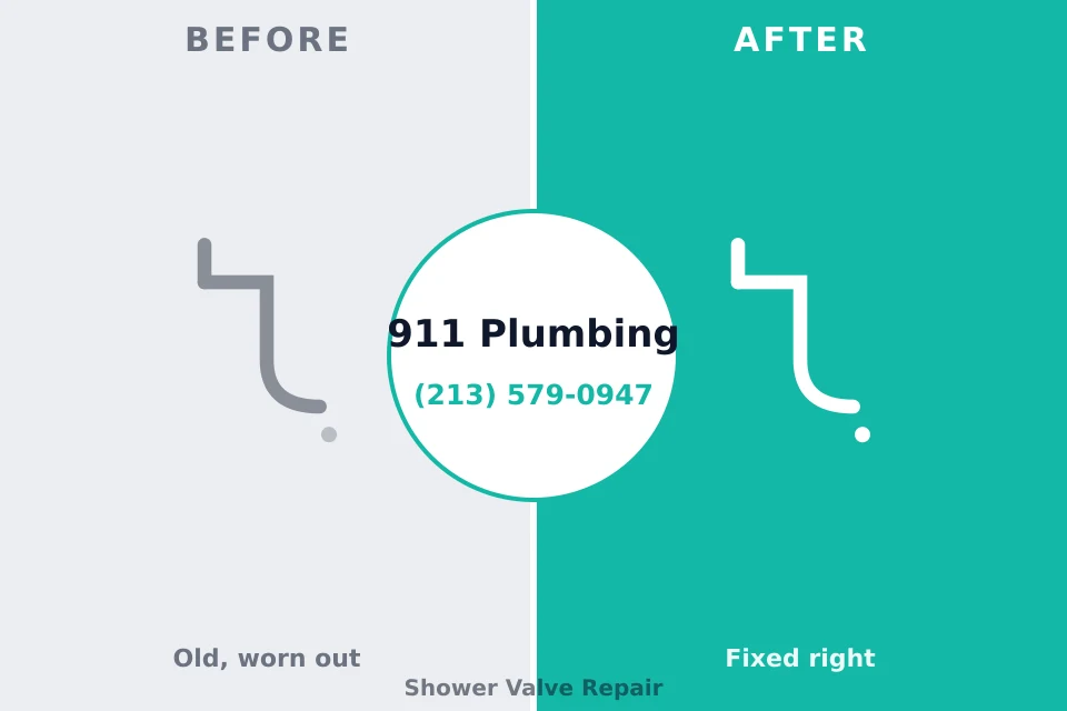 Before and after: plumbing company Whitfield, PA